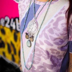 NEW OOAK Art by Amy BIG Indian Buffalo Coin Necklace